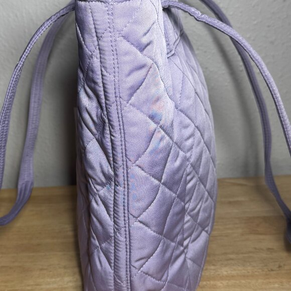Vera Bradley Small Vera Tote in Performance Twill Lavender Sky NWT - Picture 8 of 10